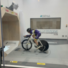 Testing the wind tunnel at Silverstone